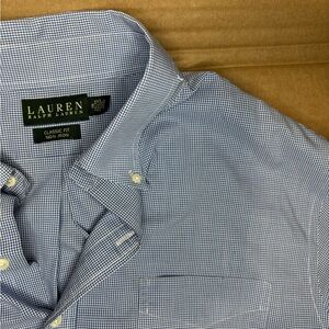 Ralph Lauren Men's Blue Checkered Shirt